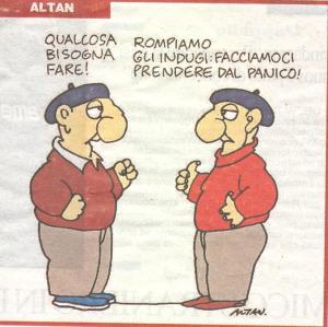Una vignetta di Altan, da "La Repubblica", 1 febbraio 2009